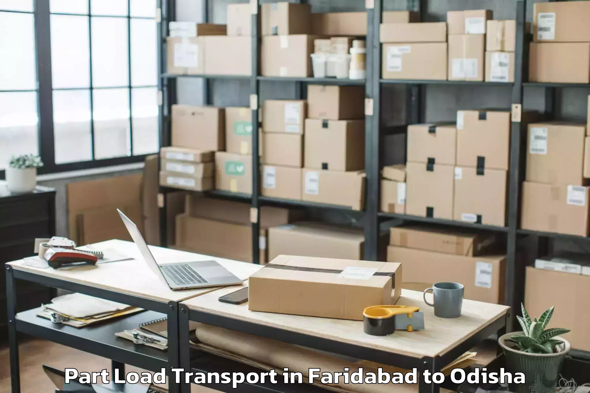 Quality Faridabad to Odisha Part Load Transport